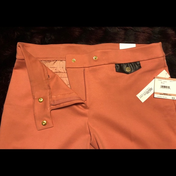 #015 NWT Anne Klein Peach Casual/Dress Boot Leg Pants. - Picture 5 of 10